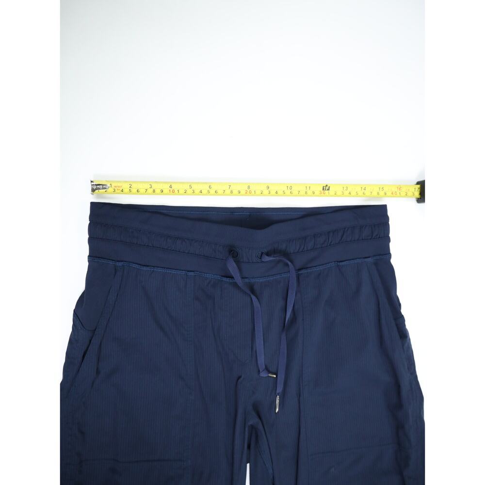 Lululemon Navy Blue Adjustable Hem Jogger Pants 8 Minimalist Athleisure Travel - Picture 13 of 13